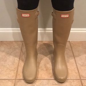 Hunter original tall refined back strap wellington